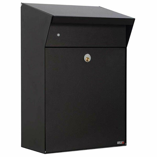 Qualarc Allux Bjorn Wall Mounted Parcel Box, Black ALX-BWP